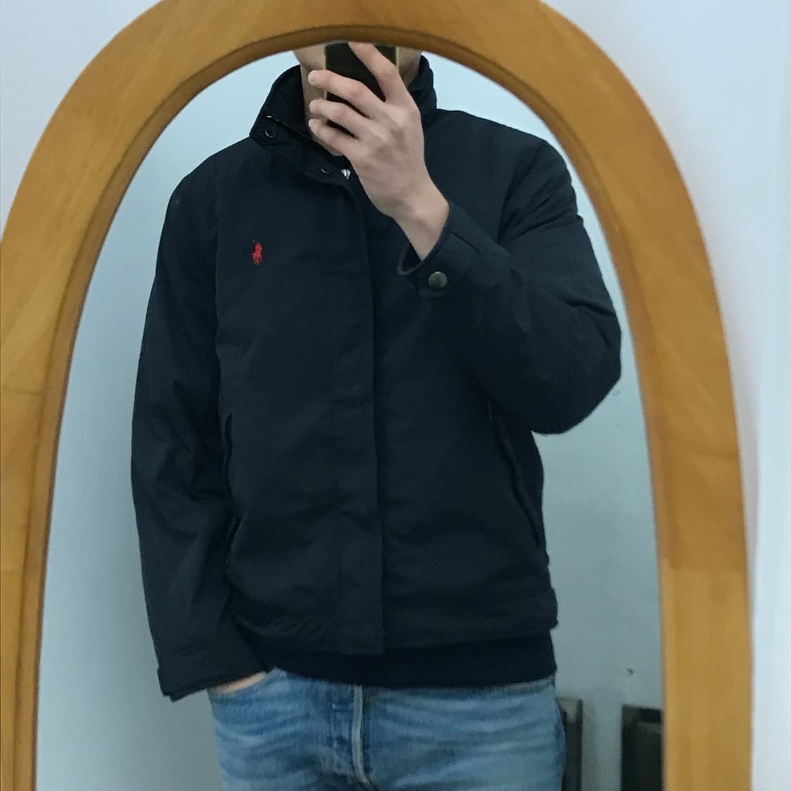 폴로랄프로렌 블랙 집업 블루종 페리자켓 남성 102 105 여성 프리 상품이미지5