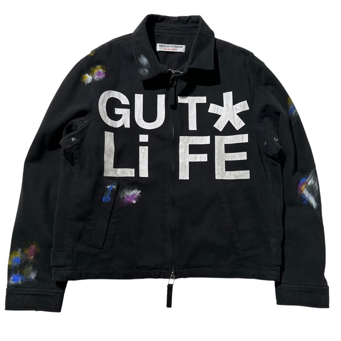 더 뮤지엄 비지터 GUT LIFE 페인팅 코튼 워크 자켓 상품이미지3