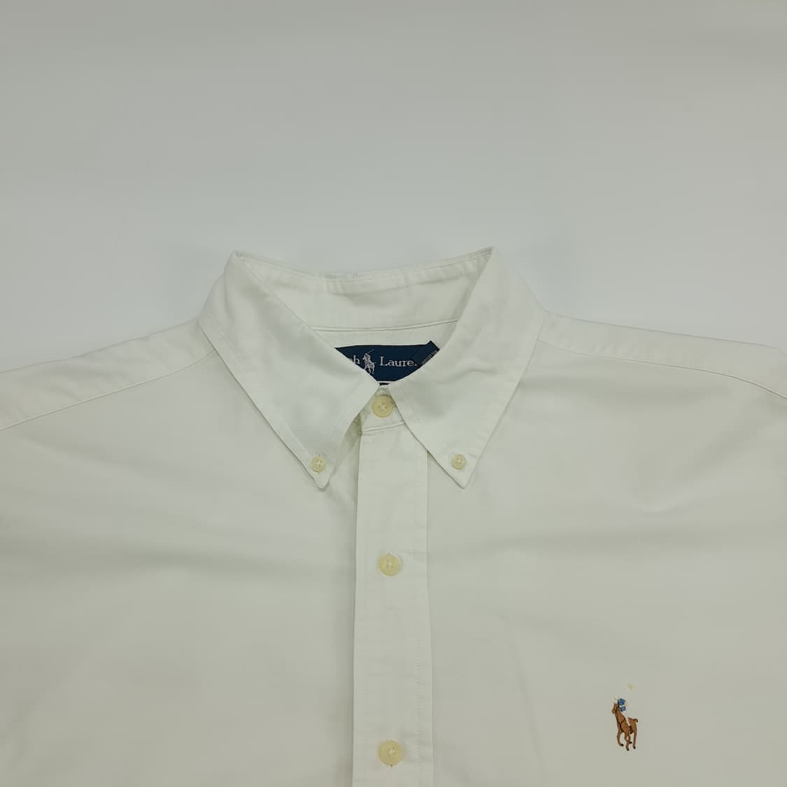 Co499 XL 폴로 랄프로렌 화이트 반팔 셔츠 남방 상품이미지2