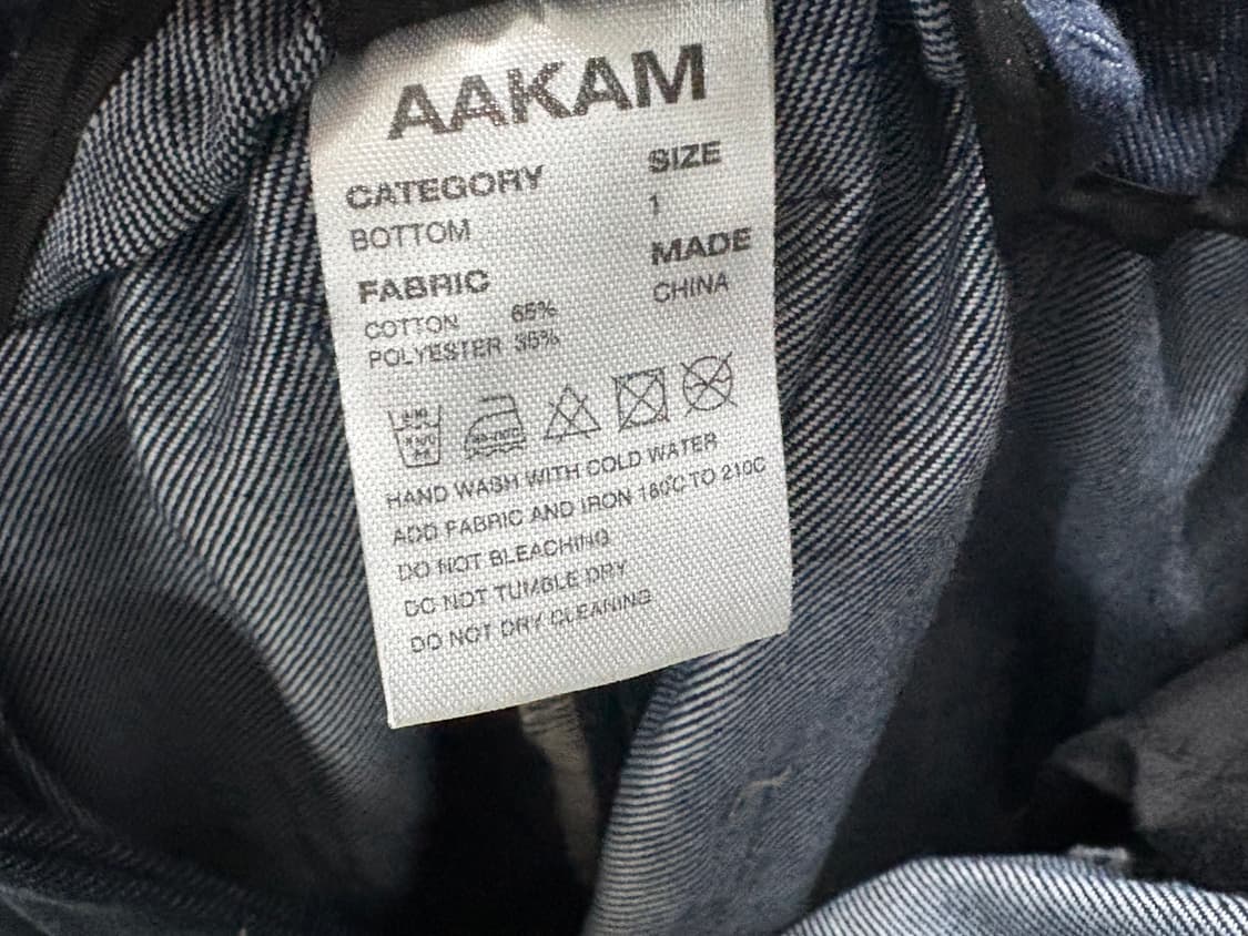 아캄 핀턱 데님 팬츠 1사이즈 상품이미지6