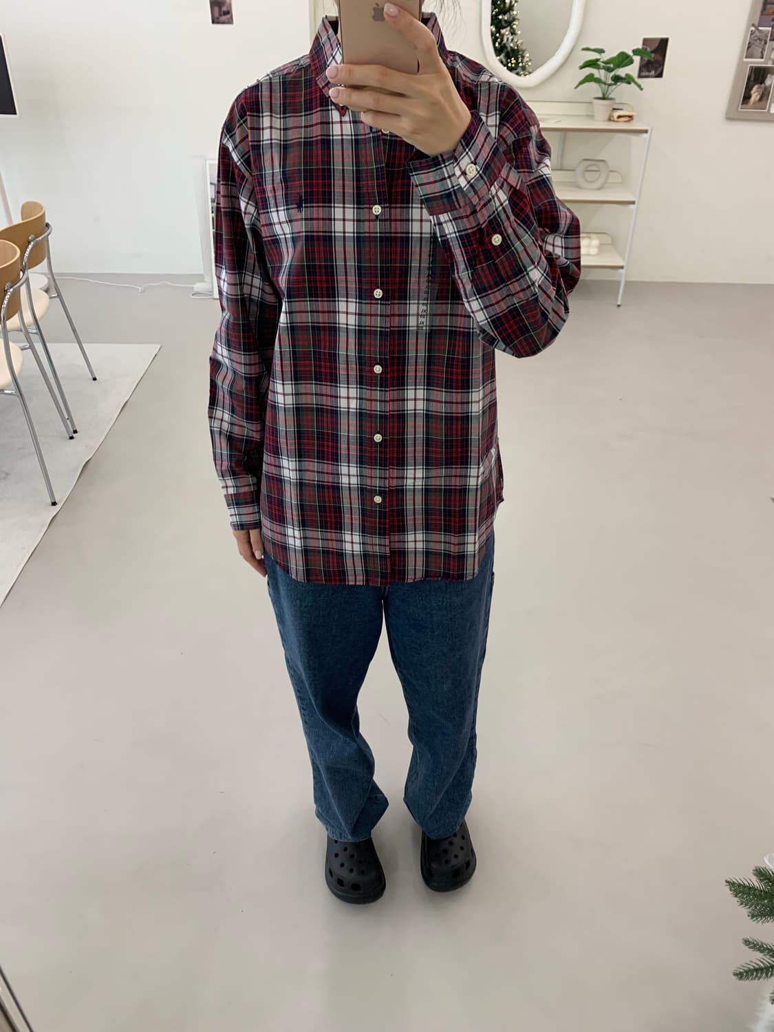 폴로 랄프로렌 보이즈 체크 셔츠 XL(20) 상품이미지6