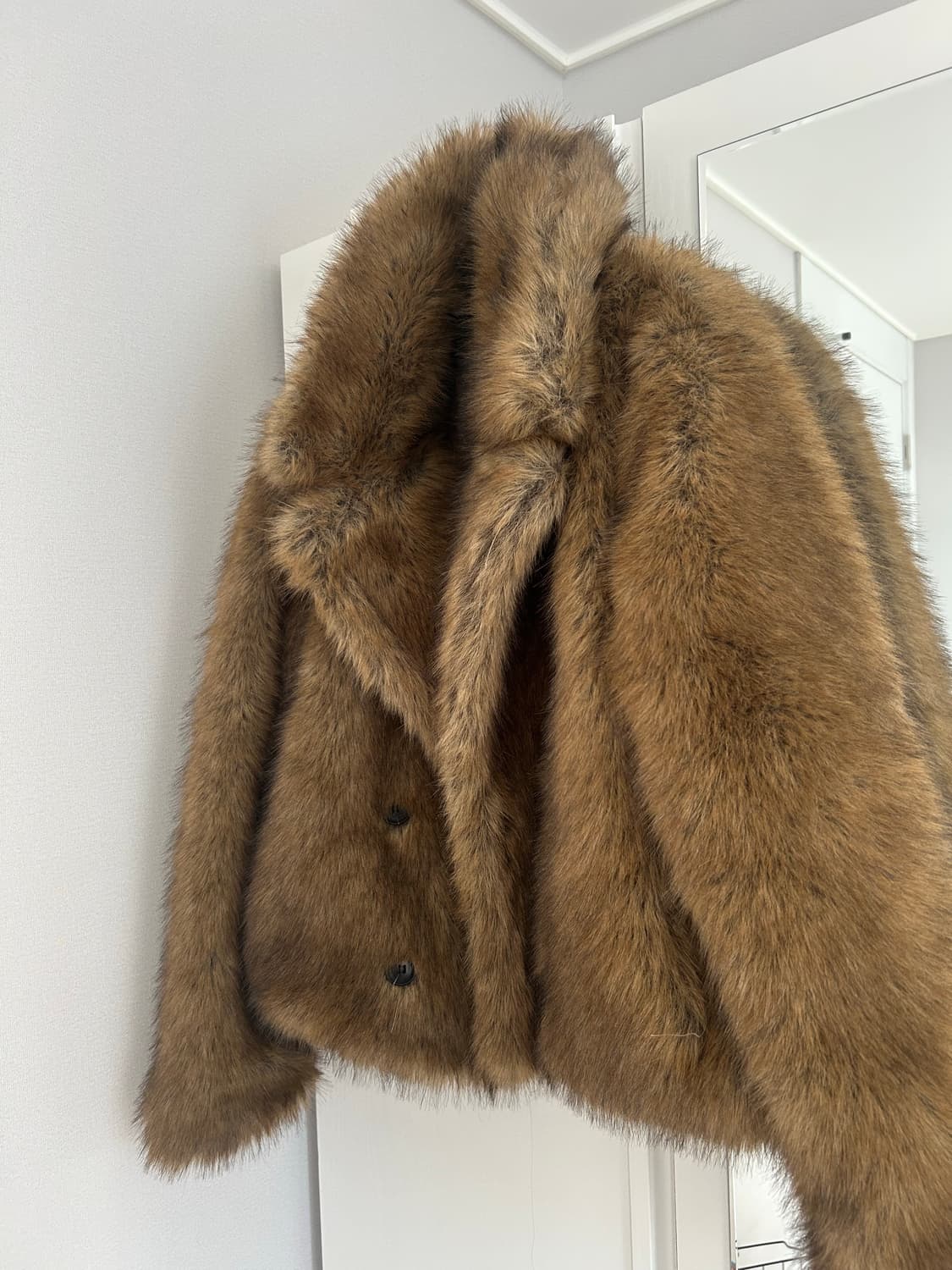 xs)자라 퍼자켓 숏 페이크 퍼 코트 상품이미지4