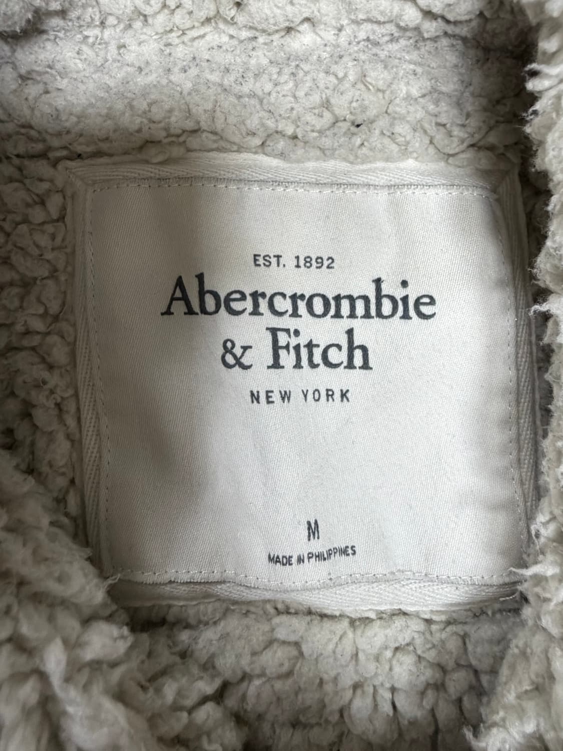 아베크롬비 양털 후드집업 m 상품이미지3