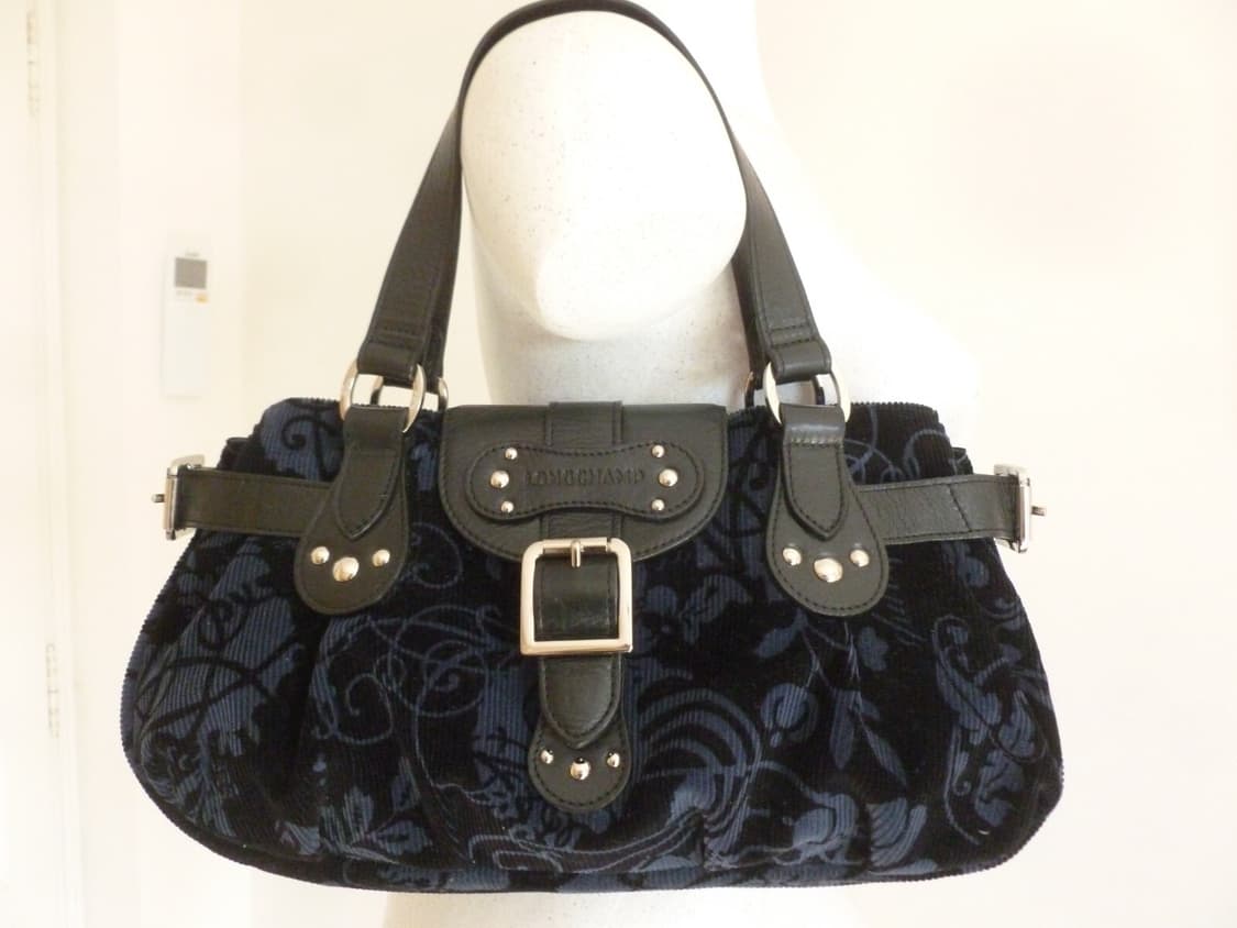 longchamp) Y2k Corduroy Bag (Navy) •• * 상품이미지1
