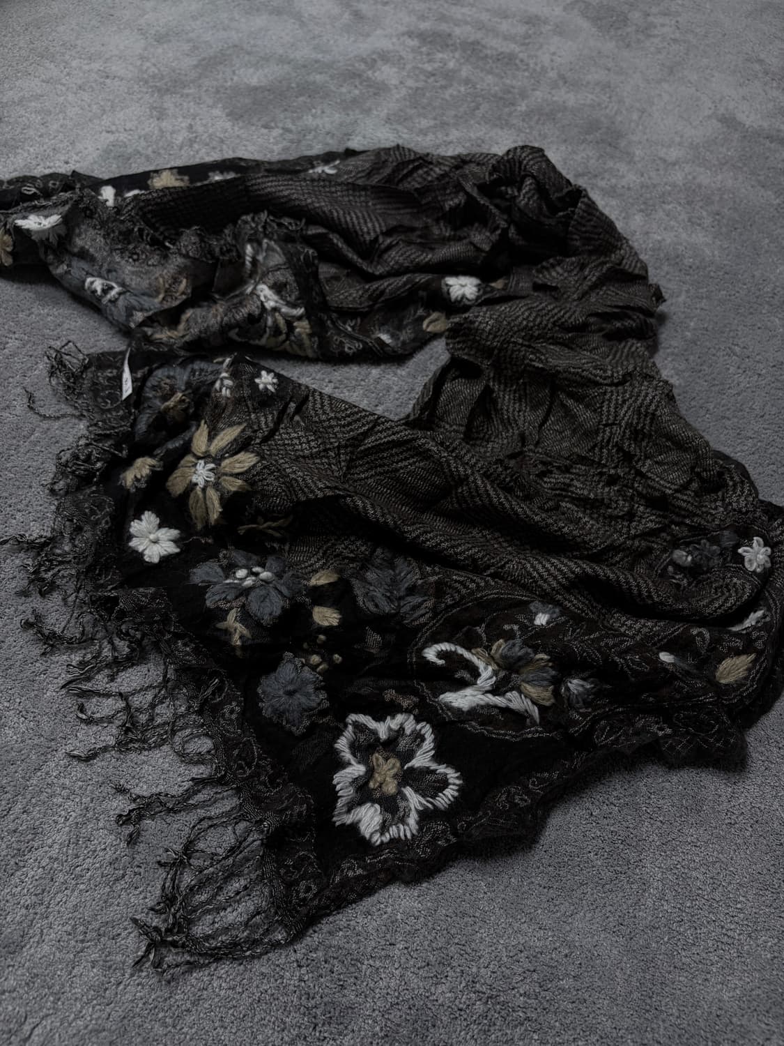 vintage fairy grunge floral muffler 상품이미지2