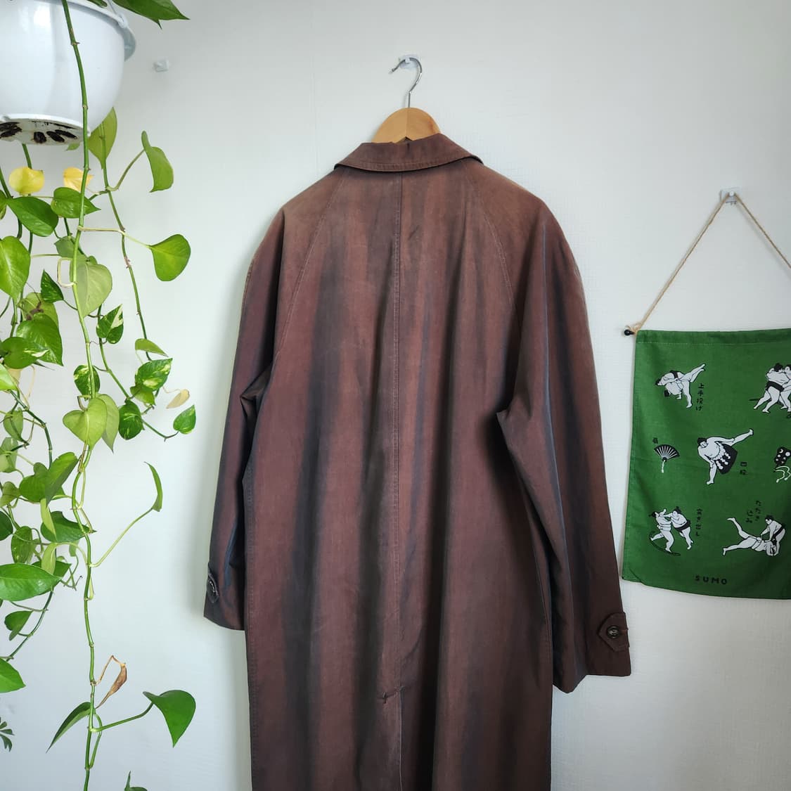 60's 솔라로 코튼 싱글 래글런 코트 상품이미지9