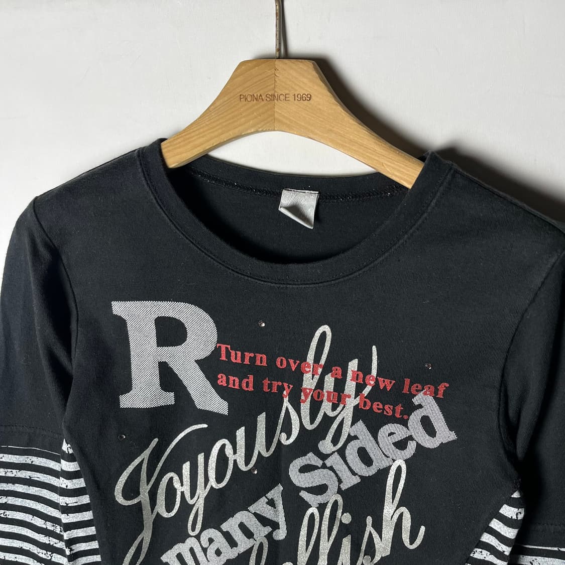 [JPN] 빈티지 펑크 레터링 레이어드 롱슬리브 상품이미지2