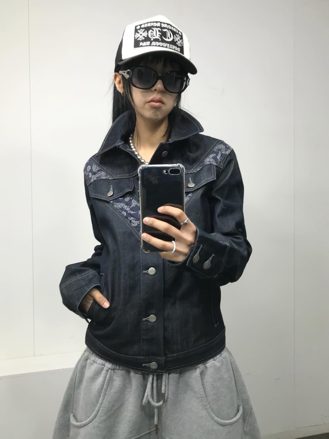 비비안웨스트우드 반다나 패턴 데님 자켓 ( 레어 ) 상품이미지8