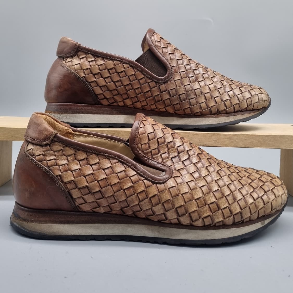 콜롬보 레더 슬립온 실사이즈255 굽4.5 상품이미지1