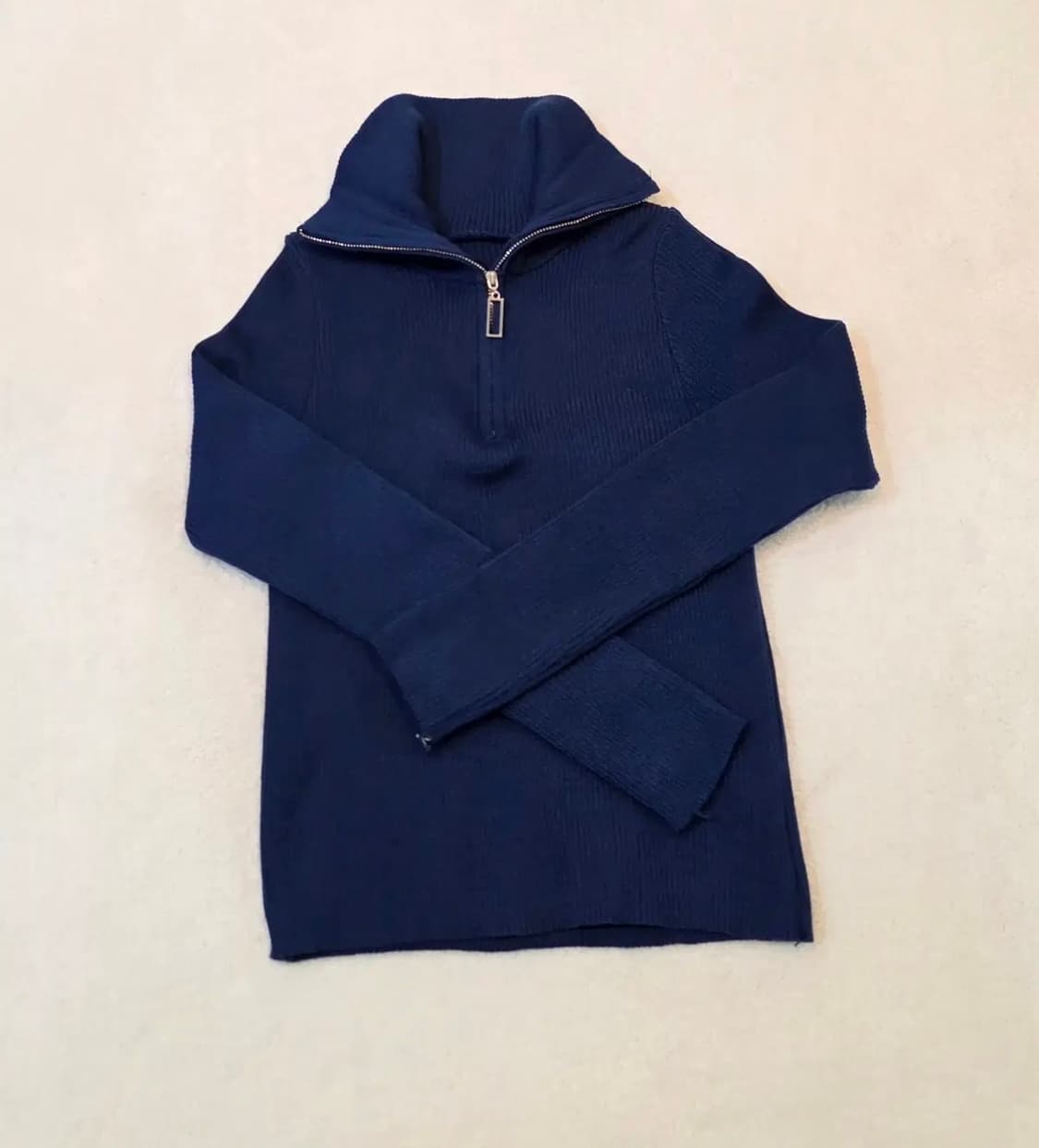 (여성) 골덴 스판 넥카라 숏 크롭 집업 상품이미지4