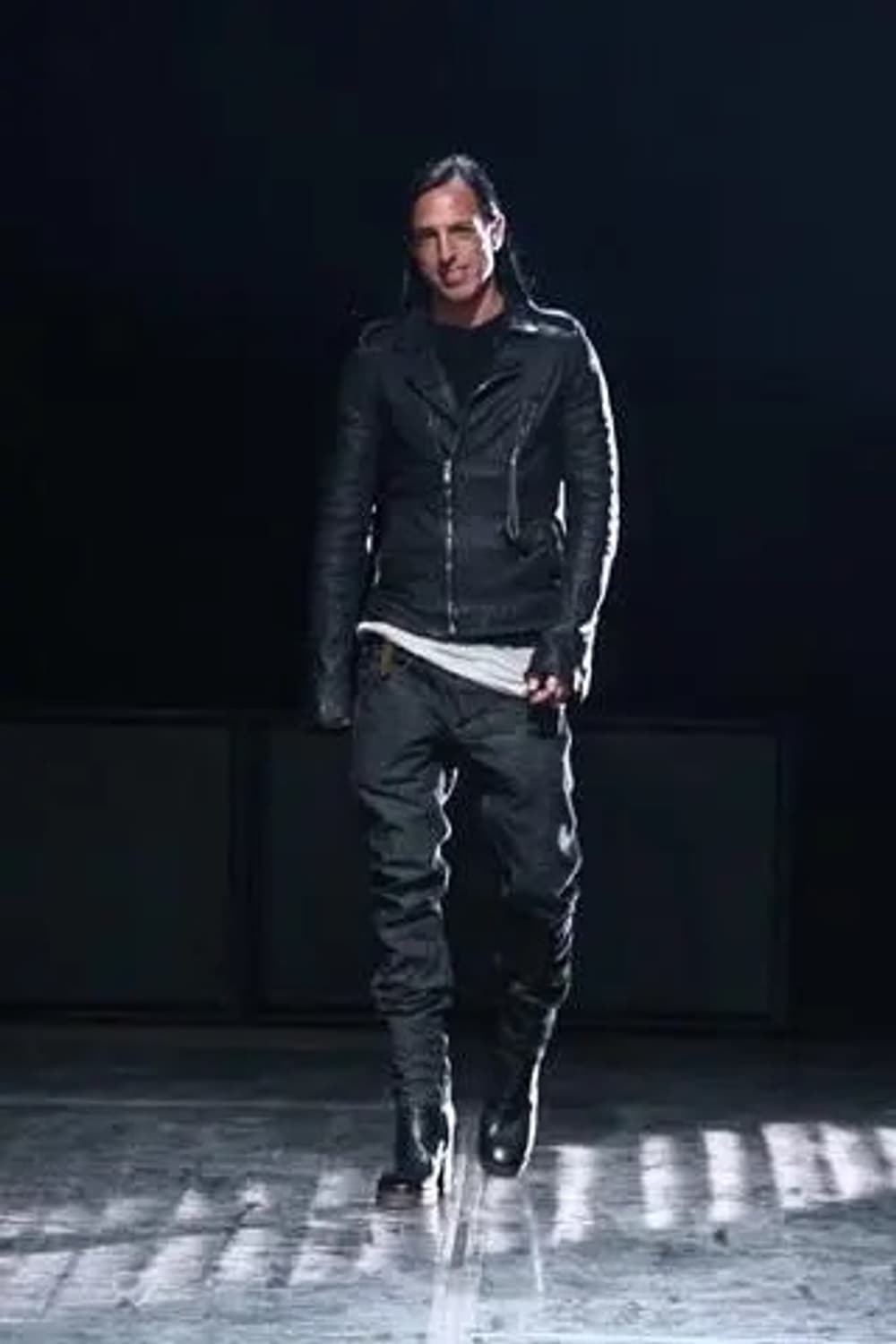 릭오웬스 16ss 스투지 레더 바이커 자켓 상품이미지1