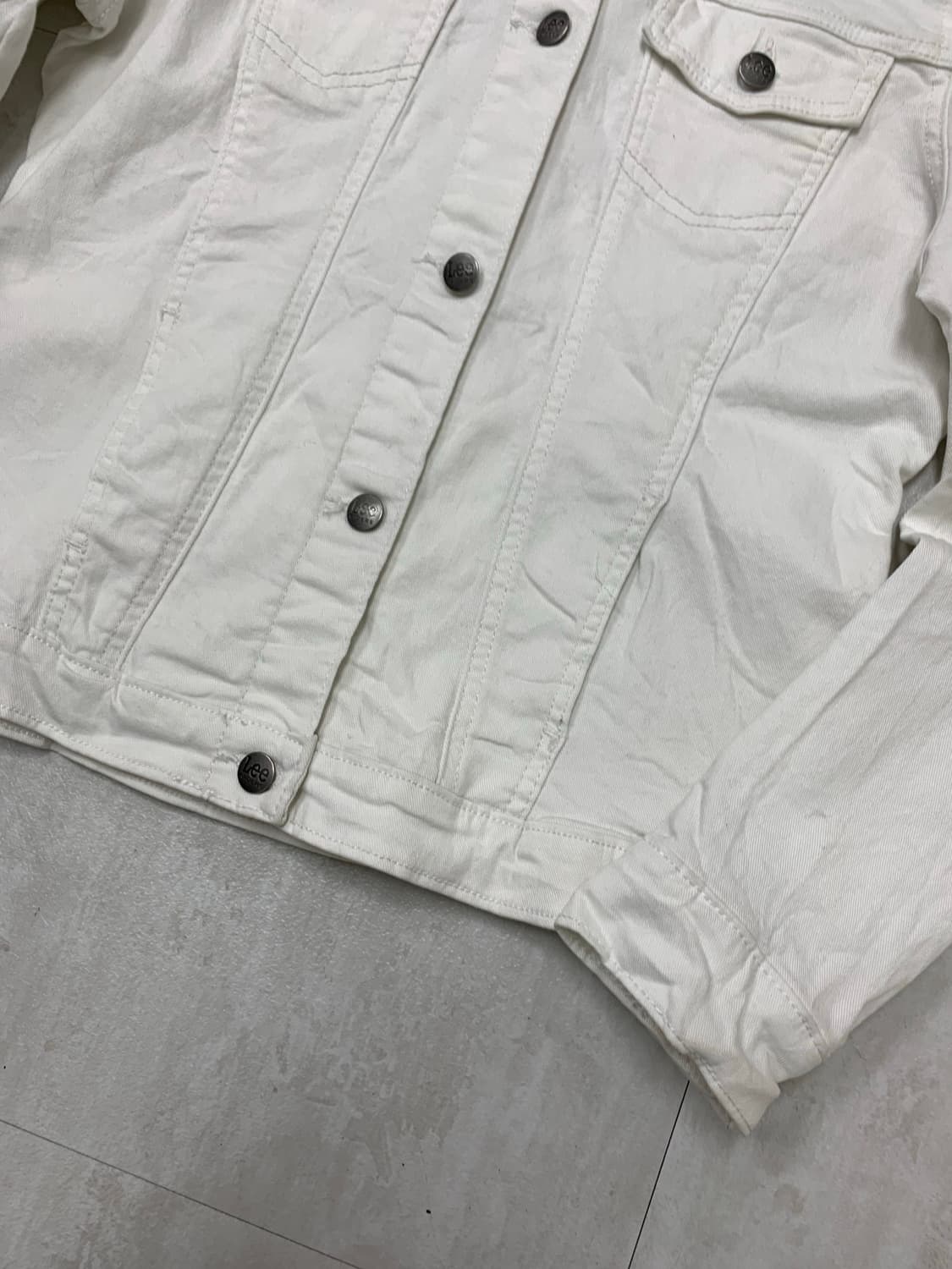 Lee 코튼 화이트 자켓 #124 상품이미지3