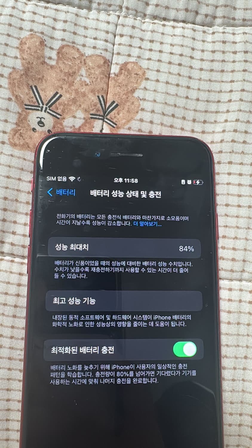 iPhone se 3레드 상품이미지1