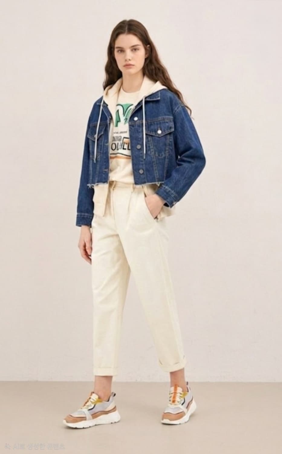 (새상품)쥬시쥬디 크롭 데님자켓 55~66사이즈 상품이미지1