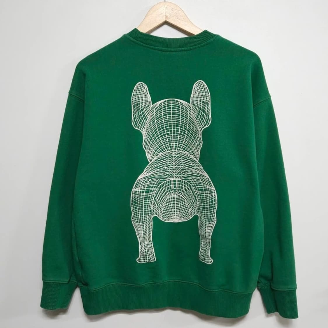 남녀공용S)LIFEWORK 라이프워크 시그니처 빅라독 맨투맨 그린 상품이미지4