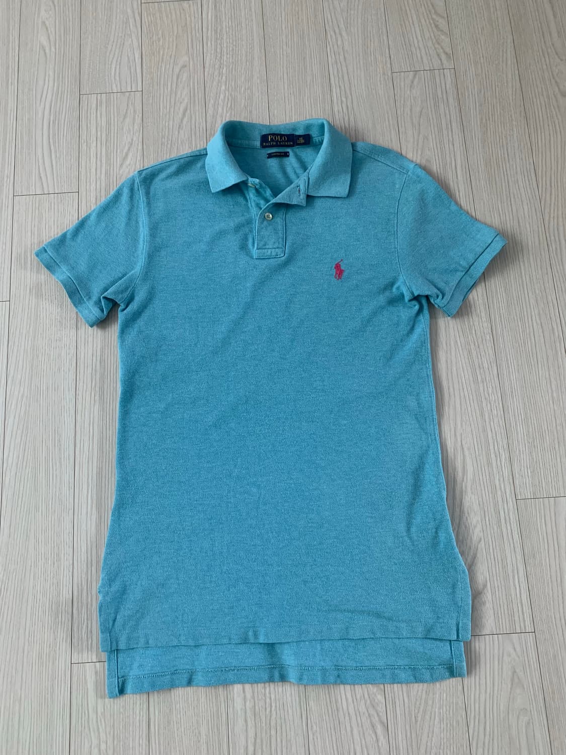 폴로 랄프로렌 하늘색 반팔 폴로셔츠 상품이미지1