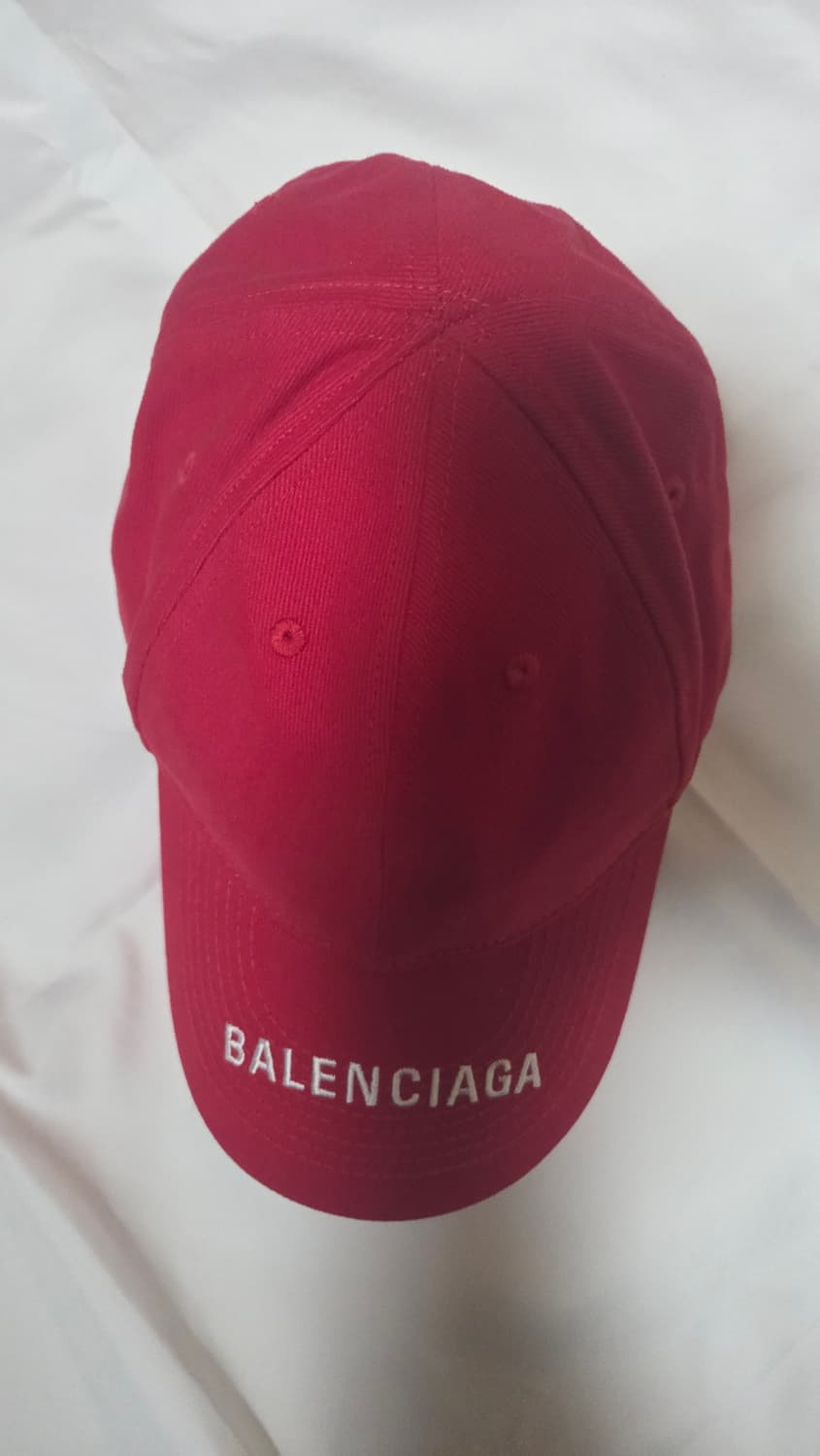 발렌시아가 볼캡 모자 레드 L사이즈 상품이미지2