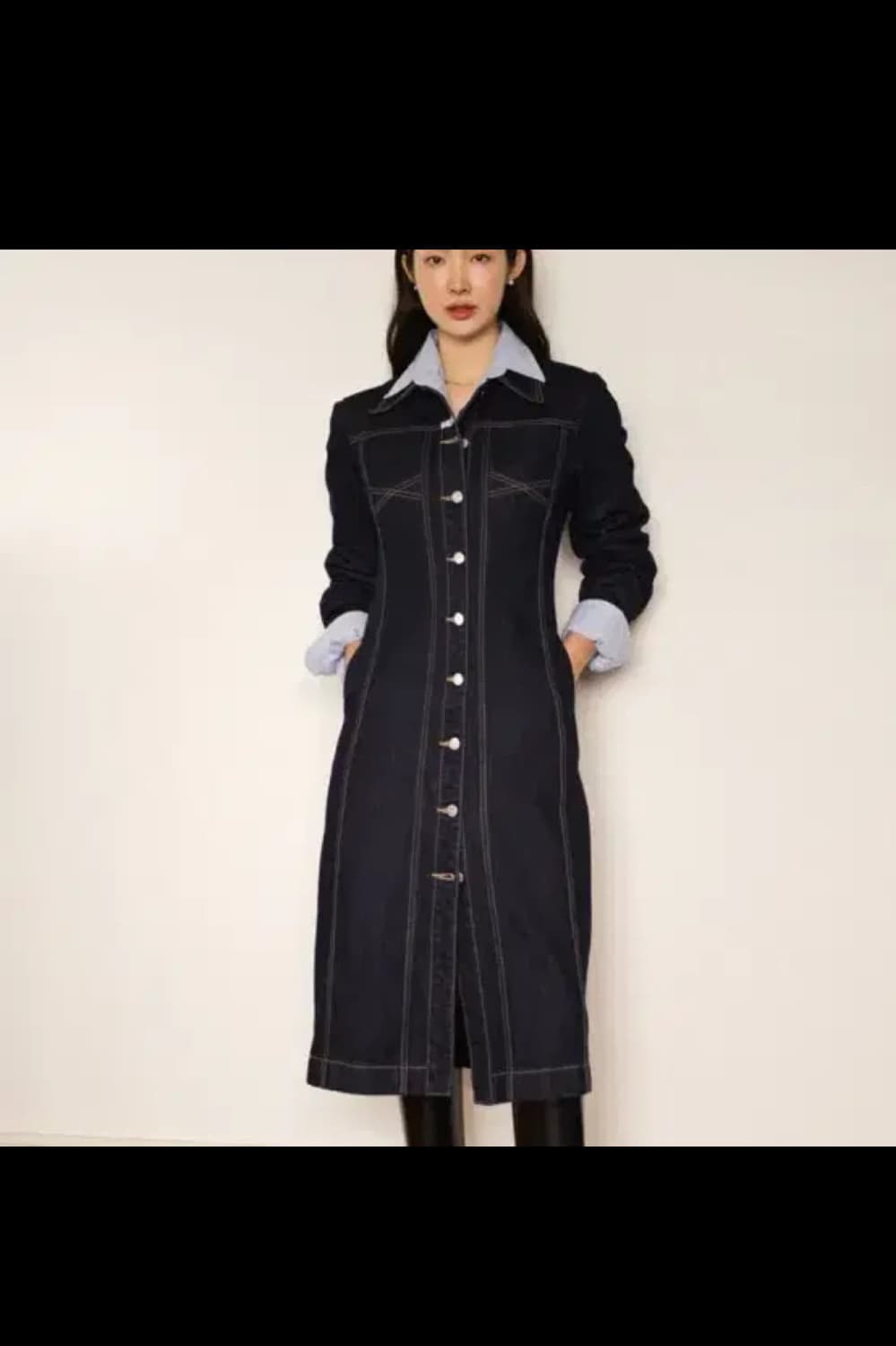 마리떼 데님 원피스 상품이미지1