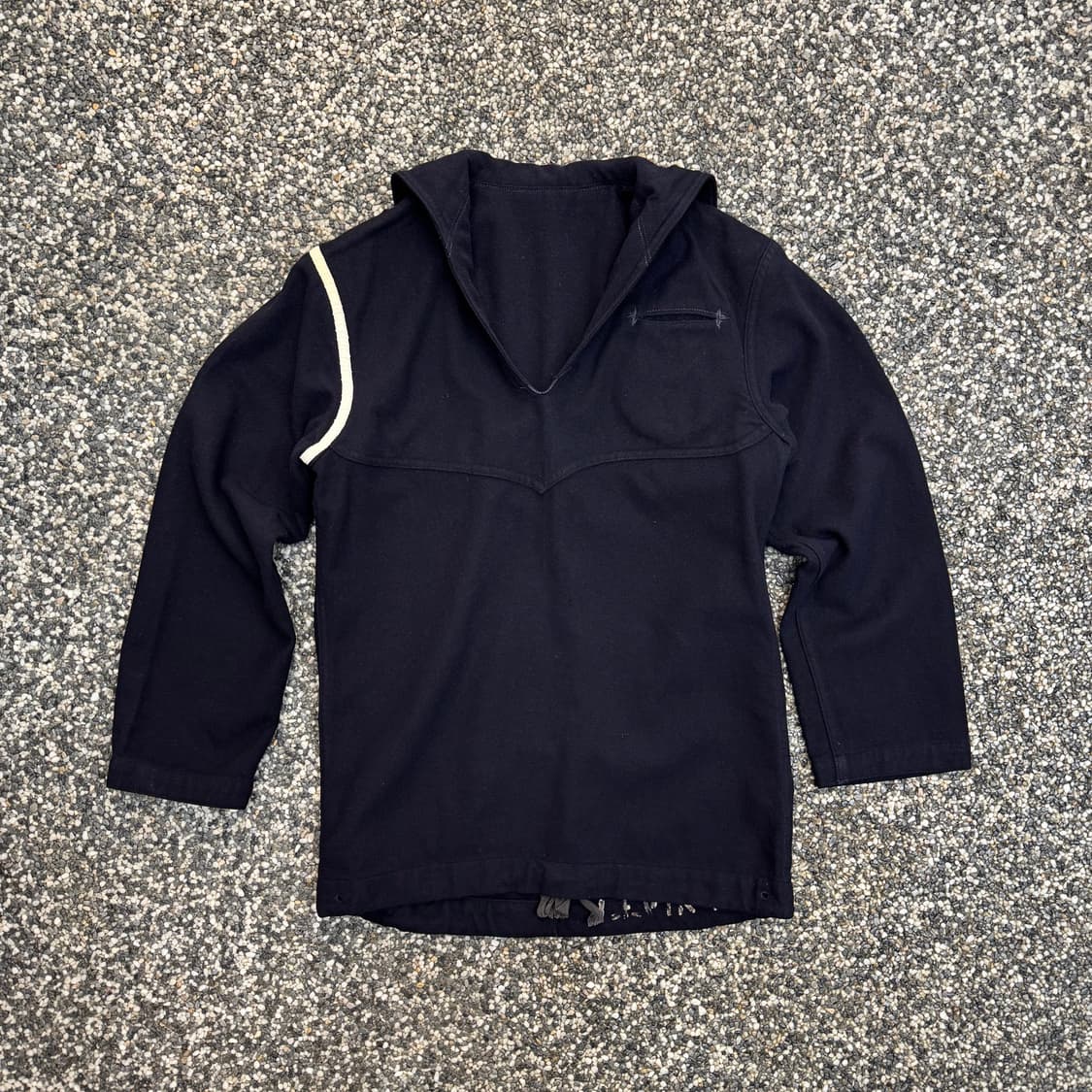 40s US Navy 미해군 세계2차대전 울 세일러 셔츠 (S) 상품이미지1