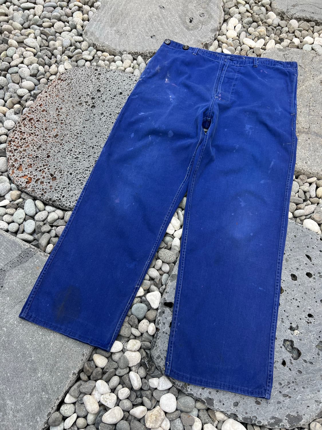 (34인치) OLD VINTAGE FADED BLUE 프렌치워크팬츠 상품이미지7
