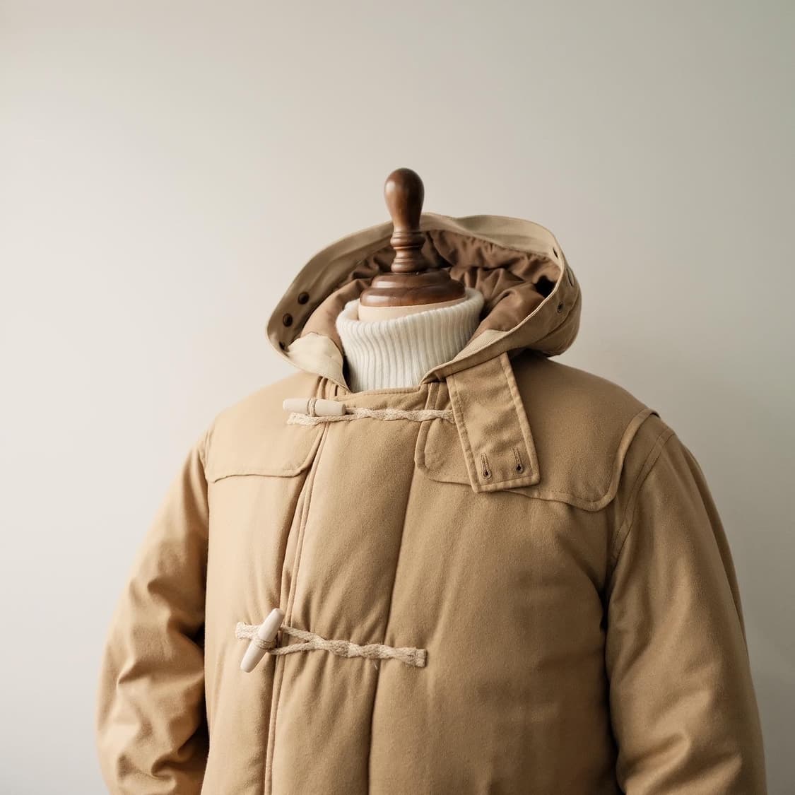 글로버올 빔즈 패디드 울 캐시미어 더플코트 50 상품이미지9