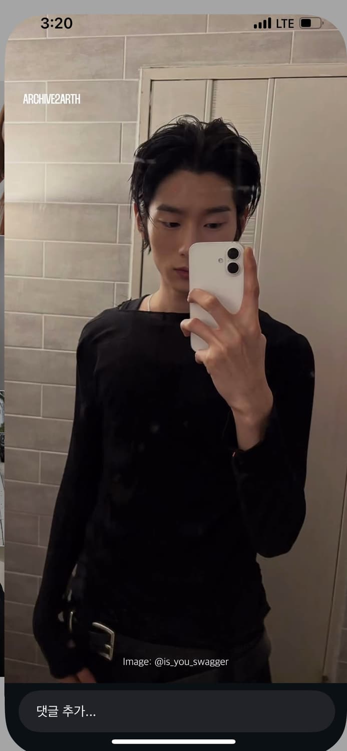 릭오웬스 롱슬리브 나우아임영님 착용 상품이미지1