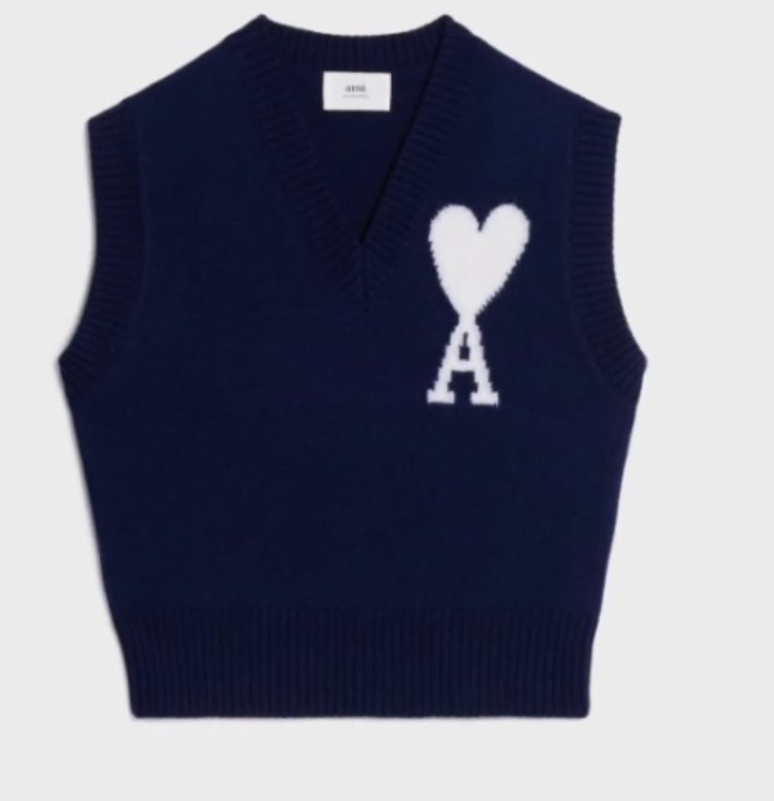 아미 AMI 인타르시아 니트 베스트 새상품 L 사이즈  상품이미지1