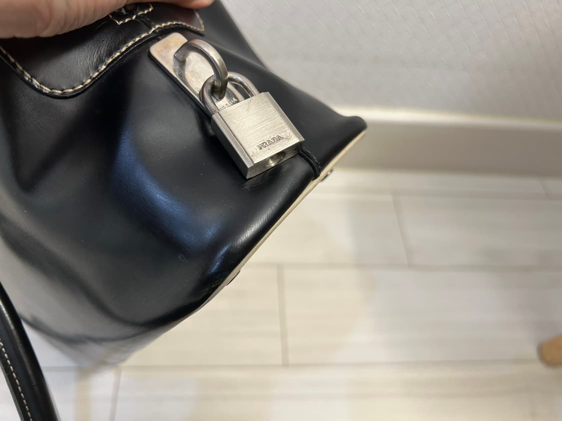 프라다 빈티지 볼링백 토트백 상품이미지8