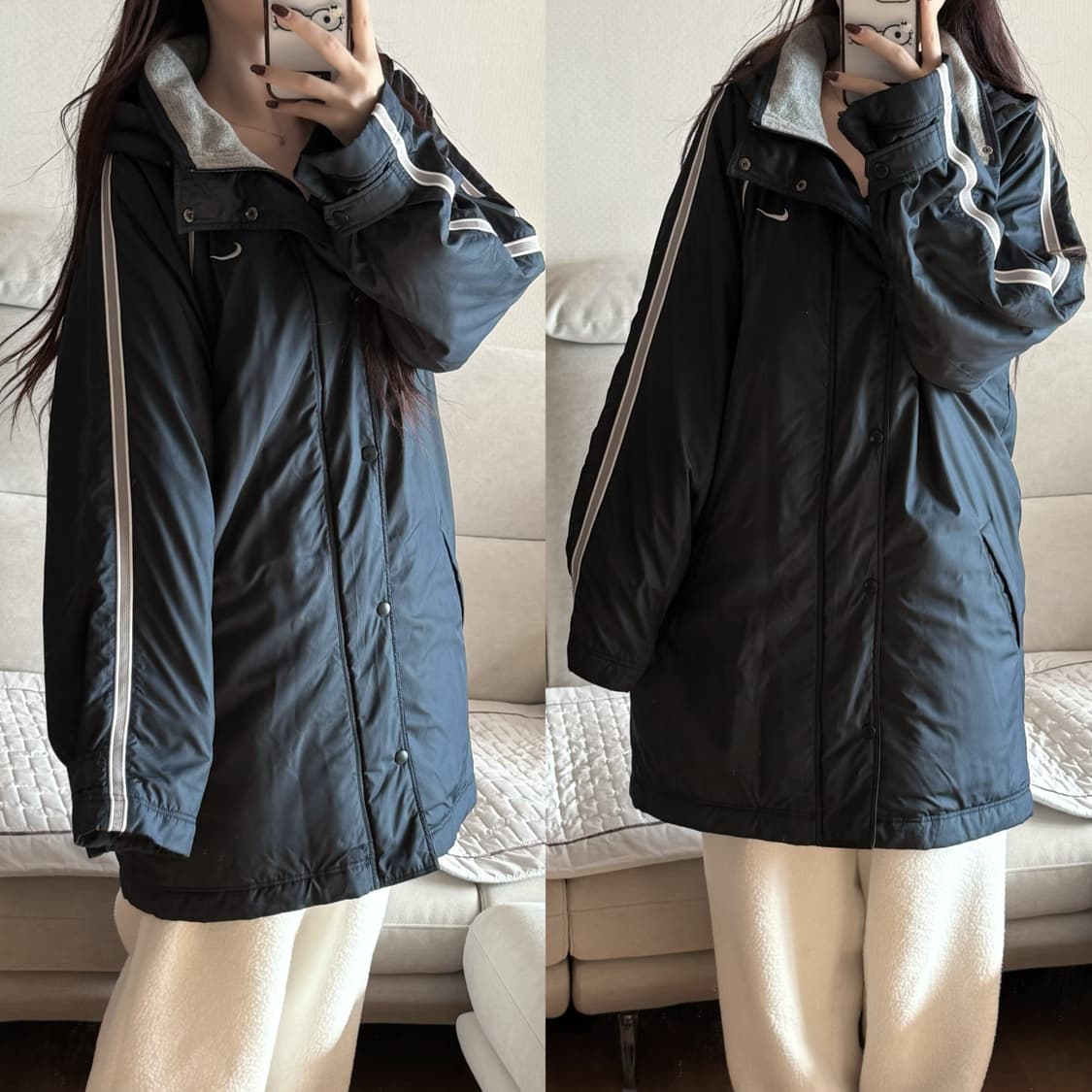 나이키 일본 딥네이비 투웨이 돕바 집업 상품이미지1