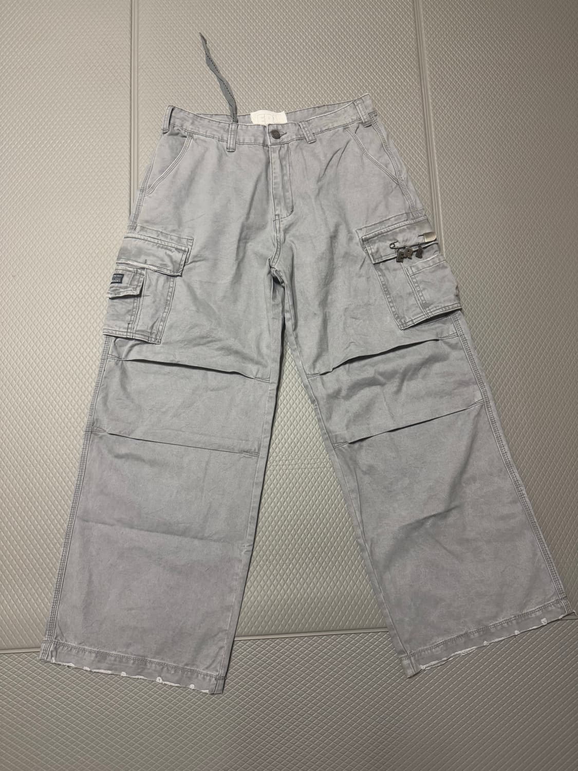 (M) ERL 아메리칸 클래식 카고 팬츠 워시드 블랙 상품이미지1