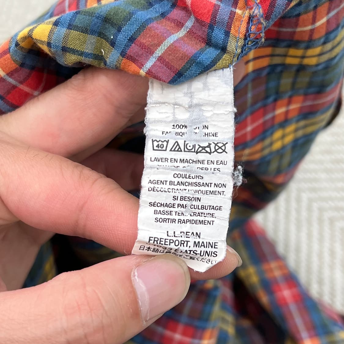 엘엘빈 체크 하프 셔츠 r3760 상품이미지7