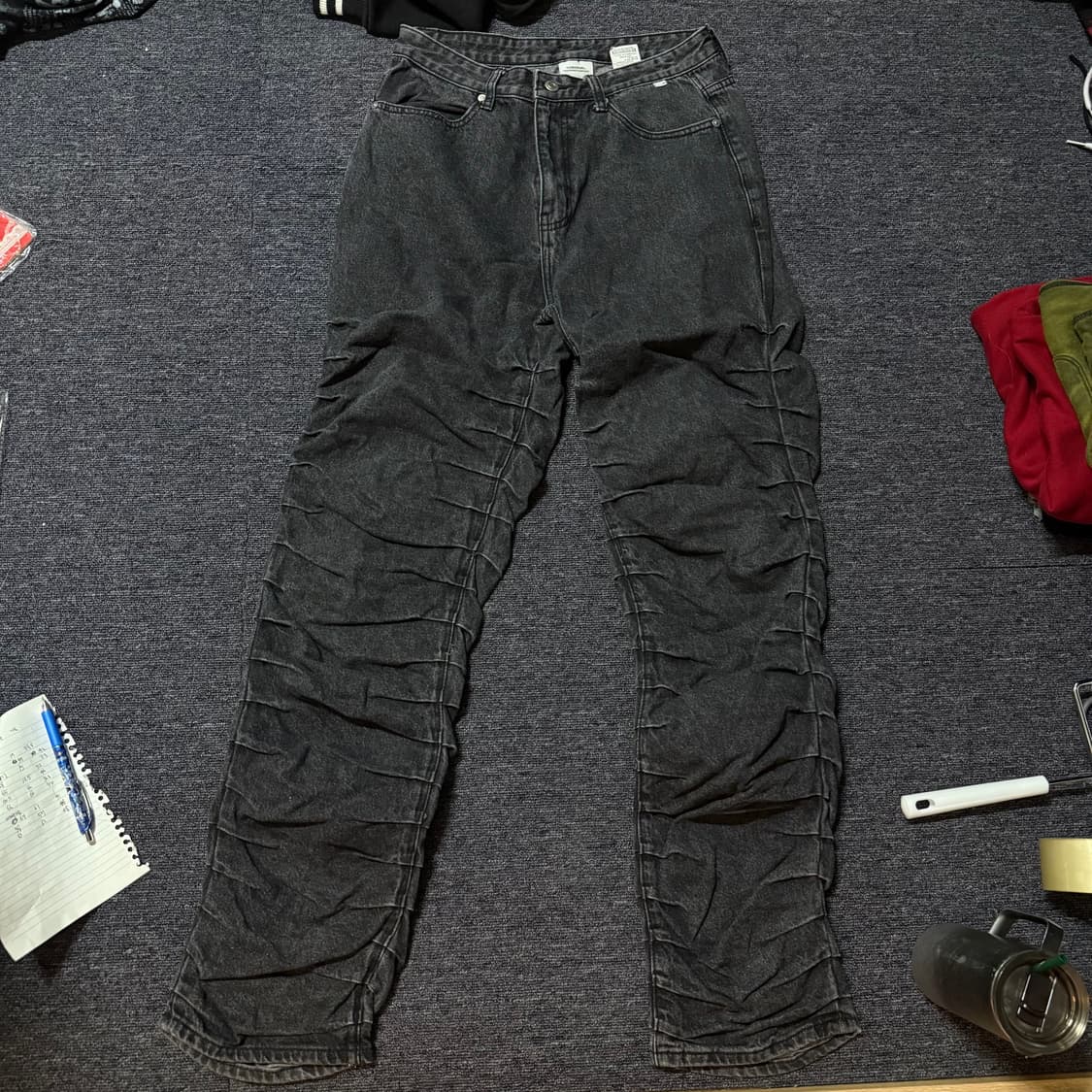 M) 노매뉴얼 t.w 데님팬츠 곱창진 상품이미지3