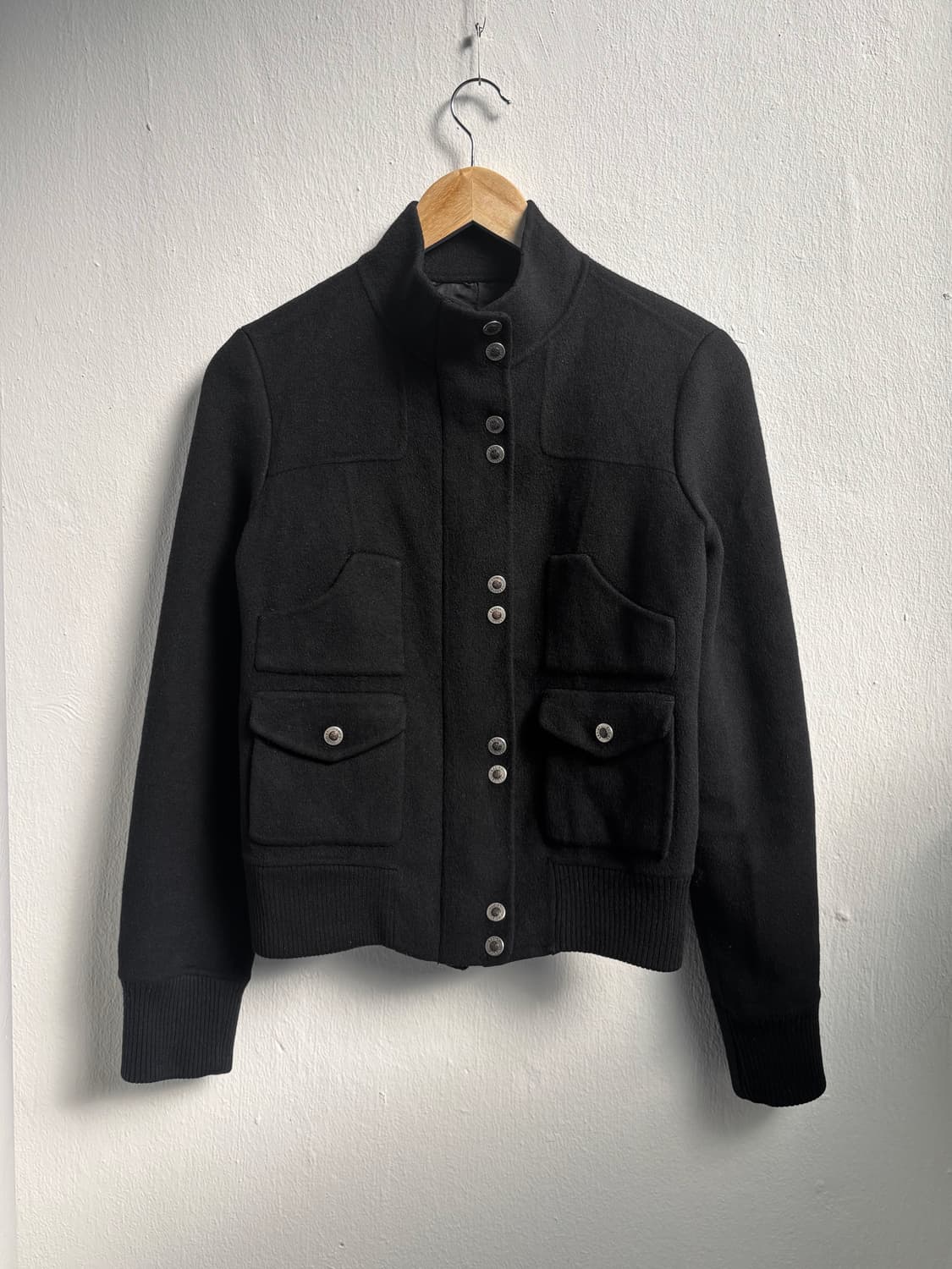 Egoist Glam Wool Black Button Jacket 상품이미지5