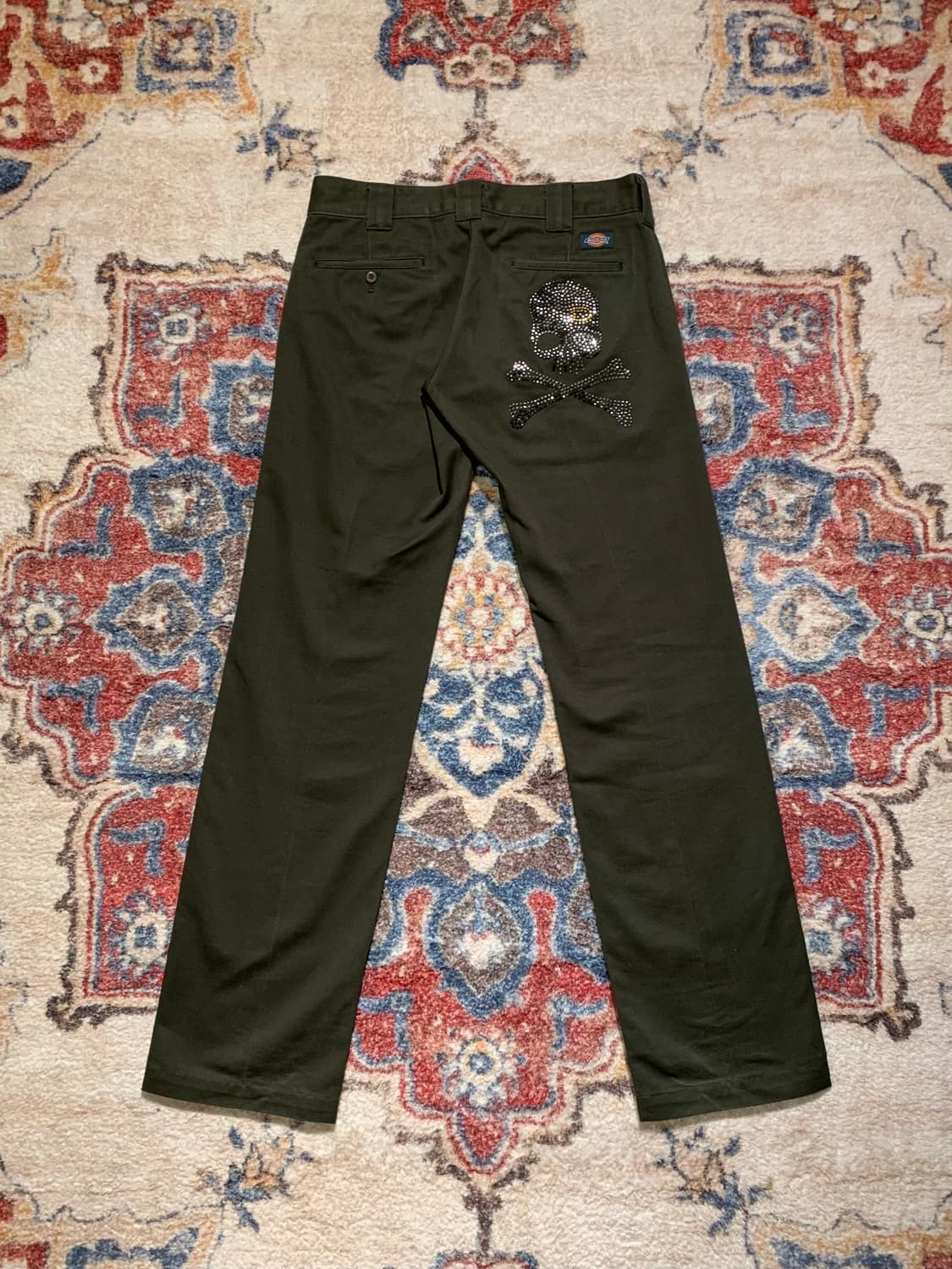 디키즈 874 큐빅 해골 올리브 팬츠 상품이미지1