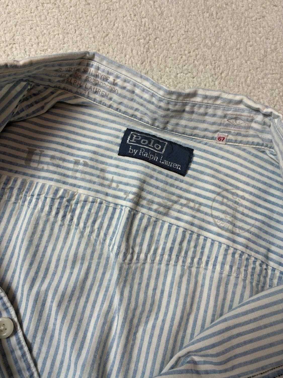폴로 랄프로렌 타입1 워크 스트라이프 셔츠 PN7365 상품이미지6