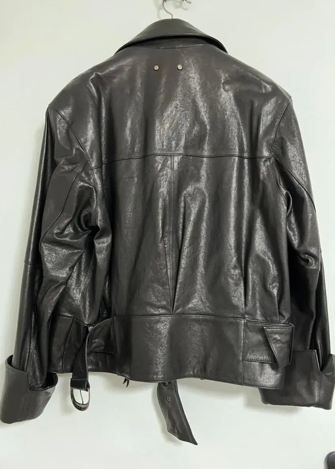 앤더슨벨 올드 스트릿 레더자켓 블랙S(2020F/W) 상품이미지2