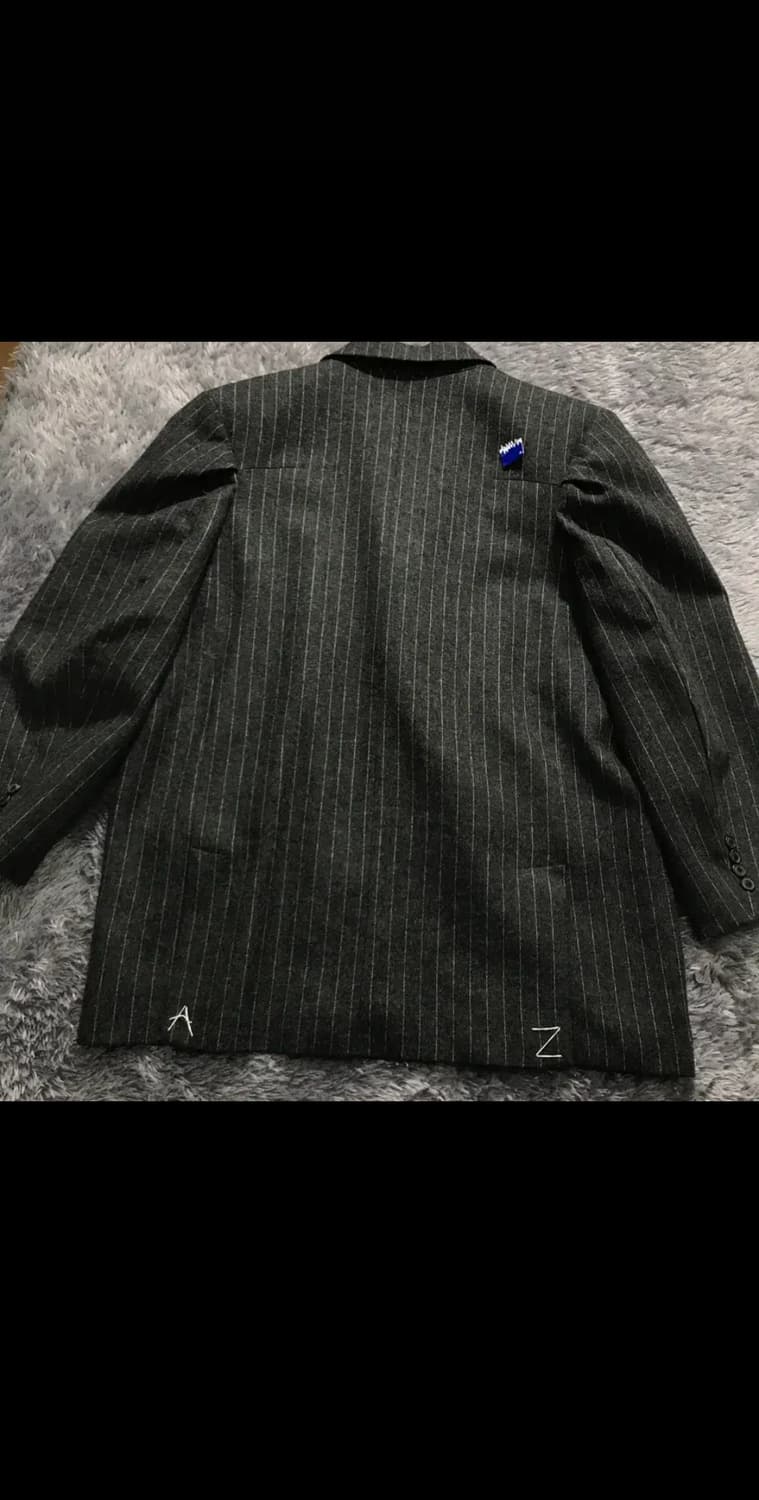 [[L, A급, 공용]@ 자라x아더에러 스트라이프 오버사이즈 블레이져 상품이미지3