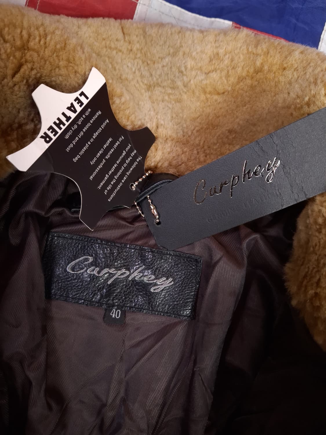 택새제품 Curphey 리얼레더 웨스턴 패딩 자켓 상품이미지3