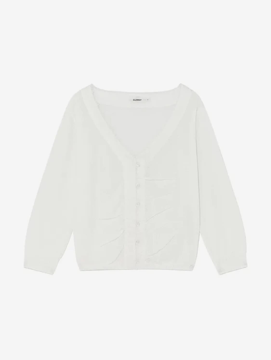 글로니 SHERBET V-NECK FRINGE CARDIGAN 셔벗가디건 상품이미지2
