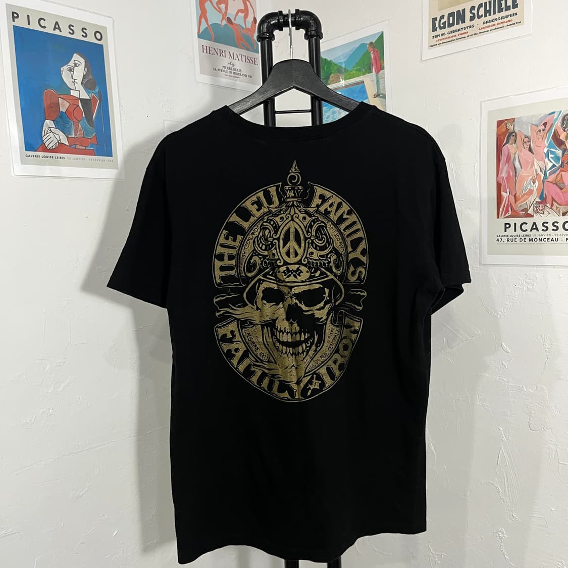 스컬 프린팅 락 반팔티셔츠 상품이미지2