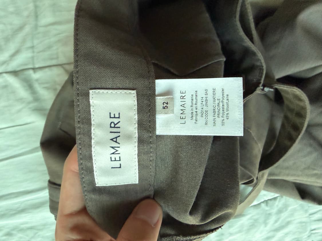 [52] 르메르 벨티드 와이드 플리츠 핀턱 팬츠 상품이미지3