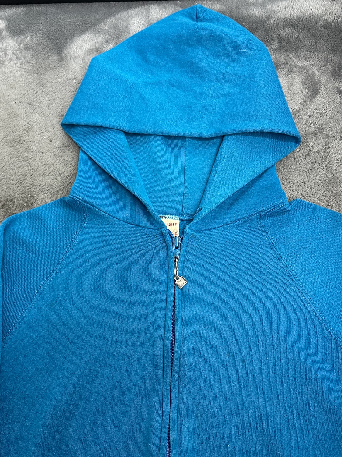 70s 러셀 래이디스 블루 후드집업 S 상품이미지3