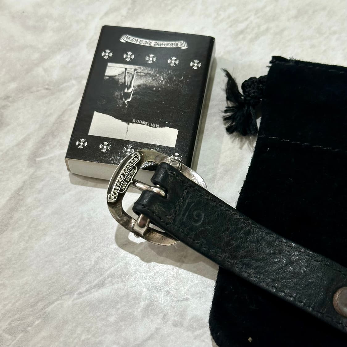 크롬하츠 레터링 레더 팔찌(9/상태굿) 상품이미지6