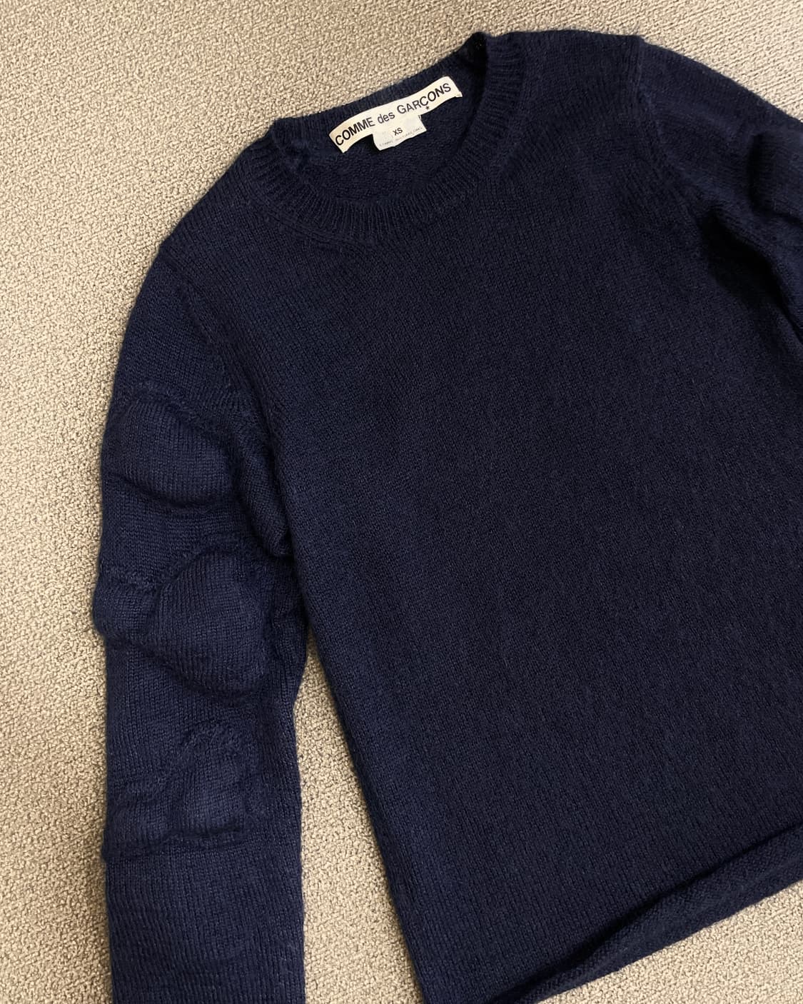 꼼데가르송 리본 입체 패드 니트 풀오버 상품이미지2