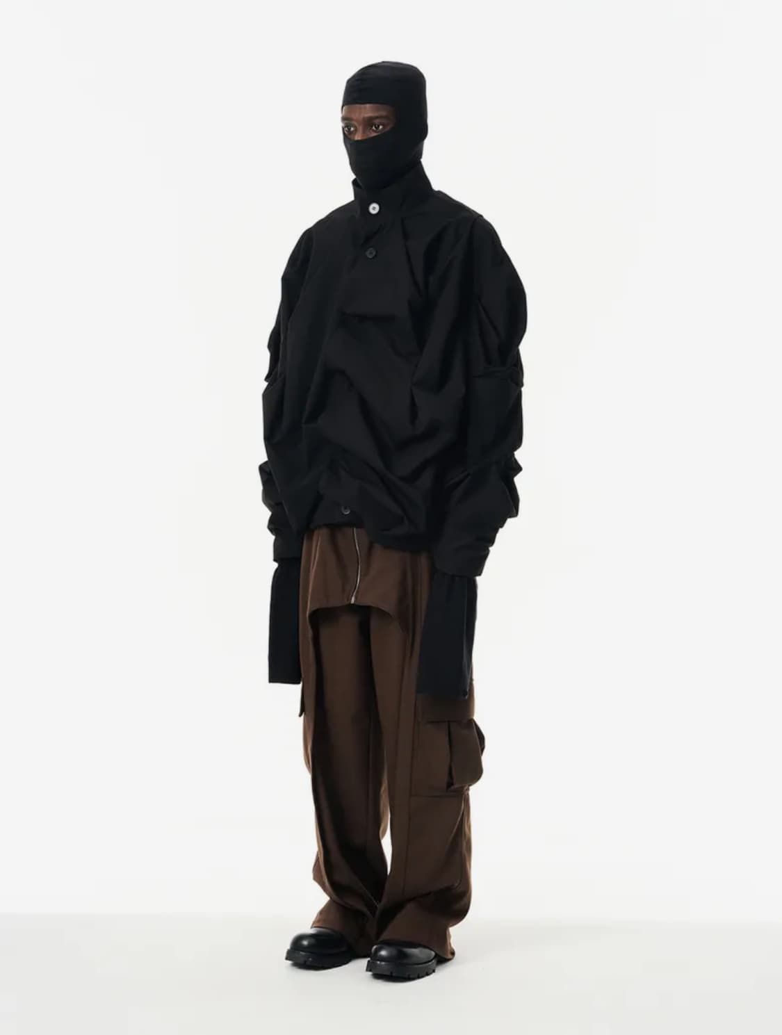 7440-37-1 Multi Layer Shirring Jacket M 상품이미지2
