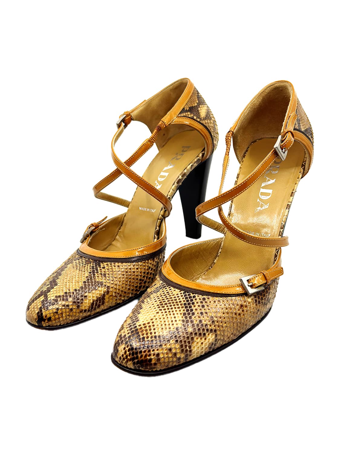 Prada Python Leather Strap Pumps/ 36.5 상품이미지2