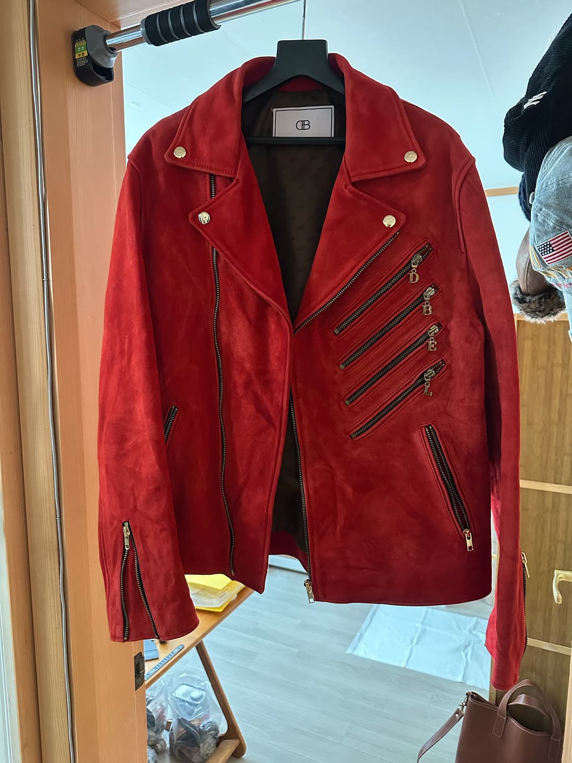 디벨 스웨이드 라이더 자켓 상품이미지2