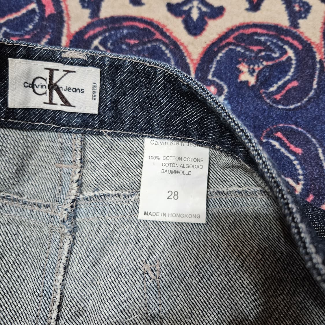 켈빈클라인 y2k 포켓 패치드 데님 미니스커트 28 상품이미지5