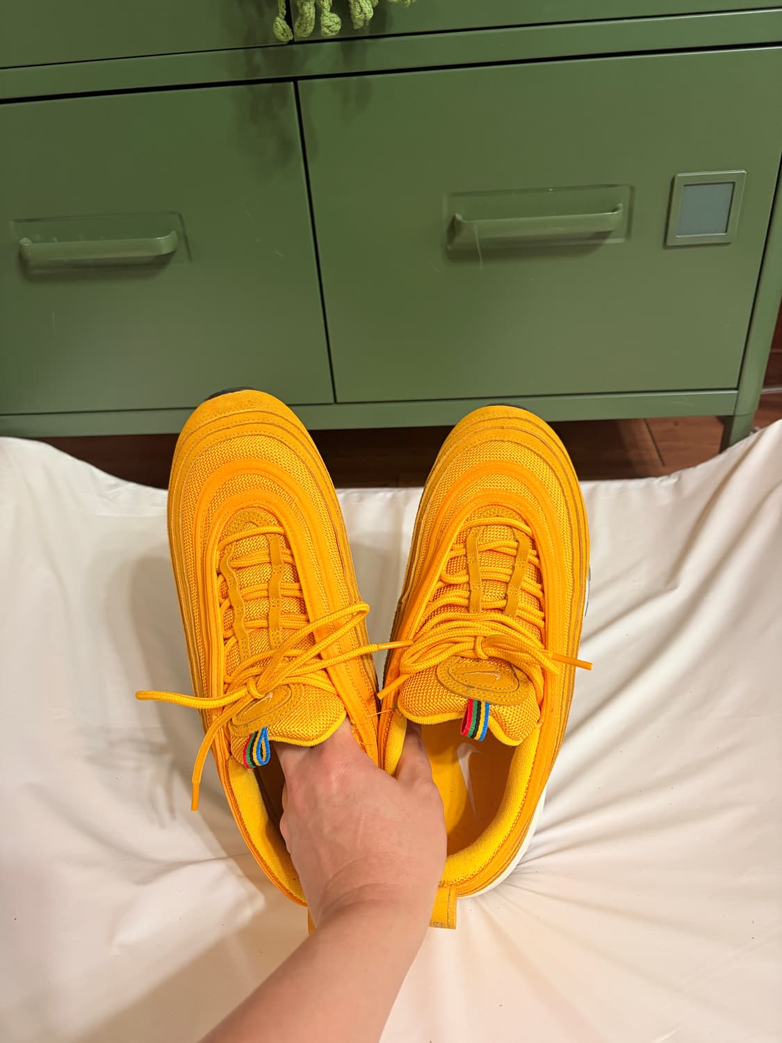 나이키 에어맥스 97 QS 올림픽 링즈 팩 옐로우 265 상품이미지4