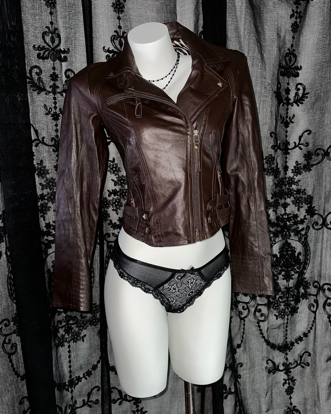 sheepskin brown jacket 상품이미지1